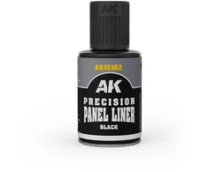 AK Interactive juodas Panel Liner sendinimo skystis, 30 ml AK12102