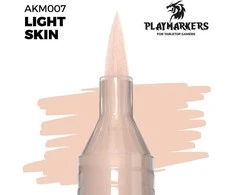AK Interactive LIGHT SKIN akrilinis dažų žymeklis su šepetėliu