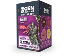 AK Interactive Magenta plazmos švytėjimo akrilinių dažų rinkinys 3Gen