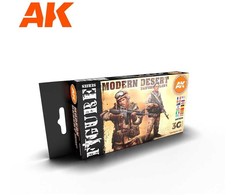 AK Interactive modernių dykumos uniformų 3Gen akrilo dažų rinkinys