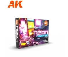 AK Interactive neoniniai akriliniai dažai, fluorescencinis rinkinys 6 vnt.