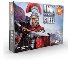 AK Interactive NMM Steel akrilinių dažų rinkinys, 6 spalvos