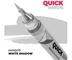 AK Interactive Quick Marker Baltas SHADOW miniatiūrų žymeklis
