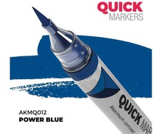 AK Interactive QUICK Marker Power Mėlyna miniatiūrų dažymui