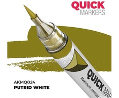 AK Interactive QUICK markeris Putrid Baltas miniatiūrų dažymui