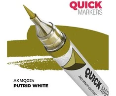AK Interactive QUICK markeris Putrid Baltas miniatiūrų dažymui