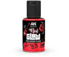 AK Interactive Raudona Glow fluorescenciniai emalio dažai, 30 ml AK12110