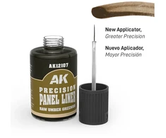 AK Interactive Raw Umber Greenish panelių linijų dažai, 30 ml AK12107