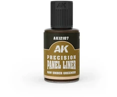 AK Interactive Raw Umber Greenish panelių linijų dažai, 30 ml AK12107