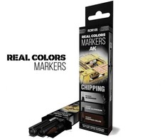 AK Interactive RC Chipping markerių rinkinys RCM105 – 3 akriliniai žymekliai