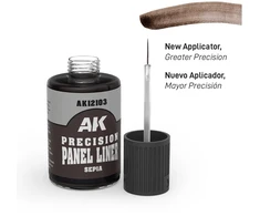 AK Interactive Sepia panelių linijų dažai, 30 ml AK12103