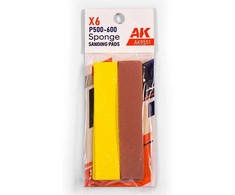 AK Interactive šlifavimo kempinėlės P500-600, 6 vnt.