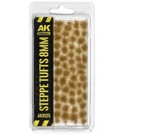AK Interactive stepės žolės kuokštai 8 mm dioramoms ir maketams