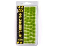 AK Interactive šviesiai žali žolės kuokšteliai 4 mm dioramoms