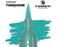 AK Interactive turkio akrilinis žymeklis su teptuko galiuku PLAYMARKER