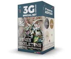 AK Interactive Wargame kaulų ir skeletų akrilinių dažų rinkinys 3Gen