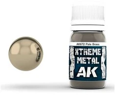 AK Interactive Xtreme Metal Pale Brass emaliniai metaliniai dažai 30ml