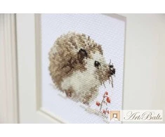 Alisa Mielas ežiukas – siuvinėjimo rinkinys, Aida 14, 11 spalvų, 9x7 cm