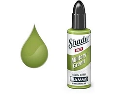 AMMO by MIG Jimenez AMMO by MIG matiniai Shader dažai Military Žalias 10 ml (A.MIG-0740)
