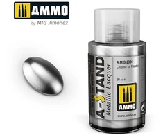 AMMO by MIG Jimenez AMMO MIG A-Stand chromo metaliko dažai plastikui, 30 ml