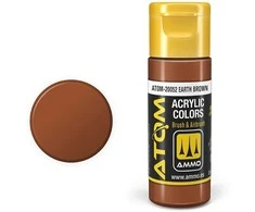 AMMO by MIG Jimenez AMMO MIG ATOM akriliniai dažai Earth Brown 20 ml (20052)