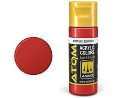 AMMO by MIG Jimenez AMMO MIG ATOM akriliniai dažai Blood Raudona 20 ml (20031)