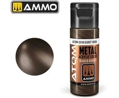 AMMO by MIG Jimenez AMMO MIG ATOM akriliniai dažai, Metallic Burnt Iron, 20 ml (20169)