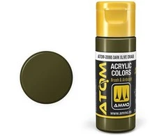 AMMO by MIG Jimenez AMMO MIG ATOM akriliniai dažai Dark Olive Drab 20 ml (20065)