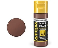 AMMO by MIG Jimenez AMMO MIG ATOM akriliniai dažai Umber Brown, 20 ml (20055)