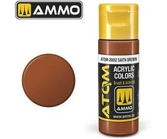AMMO by MIG Jimenez AMMO MIG ATOM akriliniai dažai Earth Brown 20 ml (20052)
