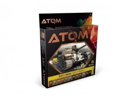 AMMO by MIG Jimenez AMMO MIG ATOM akrilinių dažų rinkinys Rust &amp; Tracks – 12 spalvų 20703