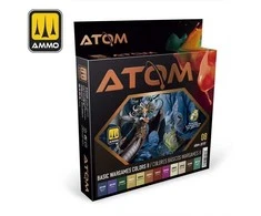 AMMO by MIG Jimenez AMMO MIG ATOM akrilinių dažų rinkinys Wargames Colors II, 12 spalvų