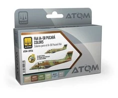 AMMO by MIG Jimenez AMMO MIG ATOM akrilinių dažų rinkinys IA-58 Pucará FAA, 6 spalvos, 20936