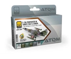 AMMO by MIG Jimenez AMMO MIG ATOM akrilinių dažų rinkinys F-104 Starfighter TR/IT/CA 6 spalvos