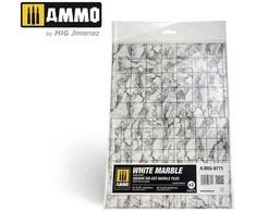AMMO by MIG Jimenez AMMO MIG balto marmuro kvadratinės plytelės, lazeriu pjaustyti lakštai 8771