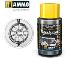 AMMO by MIG Jimenez AMMO MIG Cobra Motor chromo efekto dažai juodam blizgiui, 30 ml (0343)