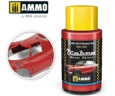 AMMO by MIG Jimenez AMMO MIG Cobra Motor automobilių dažai Phoenix Raudona 30 ml (0314) – matinis