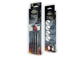 AMMO by MIG Jimenez AMMO MIG DIO Drybrush teptukų rinkinys miniatiūroms — ožkos/sintet., 4 dydžiai