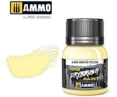 AMMO by MIG Jimenez AMMO MIG Drybrush dažai Ice Geltona 40 ml – sauso teptuko, 0640