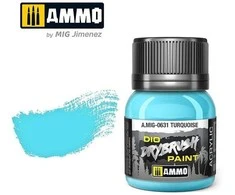 AMMO by MIG Jimenez AMMO MIG DRYBRUSH turkio dažai 40 ml – sendinimui, vandens pagrindo