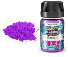 AMMO by MIG Jimenez AMMO MIG Fluor Violet pigmentas 35 ml (3038) – stalo žaidimų miniatiūroms
