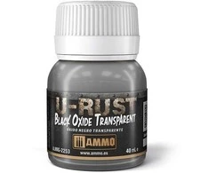 AMMO by MIG Jimenez AMMO MIG Juodas Oxide Transparent – sendinimo skystis rūdžių efektams, 40 ml