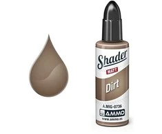 AMMO by MIG Jimenez AMMO MIG Matinis SHADER Dirt dažai purvo efektams, 10 ml (0736)