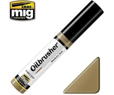 AMMO by MIG Jimenez AMMO MIG Oilbrusher aliejiniai dažai sendinimui Medium Soil 3522 su teptuku