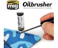 AMMO by MIG Jimenez AMMO MIG Oilbrusher 3501 Balta – aliejiniai dažai su teptuku modeliams