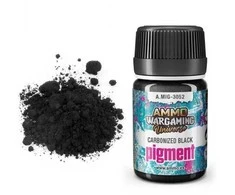 AMMO by MIG Jimenez AMMO MIG pigmentas Carbonized Juodas 35 ml, A.MIG-3052 – miniatiūroms
