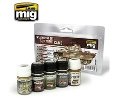 AMMO by MIG Jimenez AMMO MIG vokiečių kamufliažo sendinimo rinkinys, 5 dalių (7443)