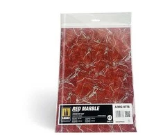 AMMO by MIG Jimenez AMMO Raudona Marble apvalūs marmuro išpjovimai wargame bazėms 28–50 mm, 8778