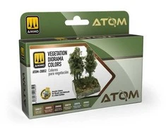 AMMO by MIG Jimenez ATOM akrilinių dažų rinkinys dioramoms „Vegetation“ (6 spalvos)