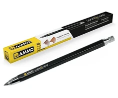 AMMO by MIG Jimenez LOCK N LOAD mechaninis pieštukas modelių sendinimo efektams + Gun Metal šerdelė
